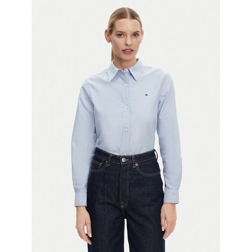 Tommy Hilfiger Koszula WW0WW46111 Niebieski Relaxed Fit ze sklepu MODIVO w kategorii Koszule damskie - zdjęcie 182711575
