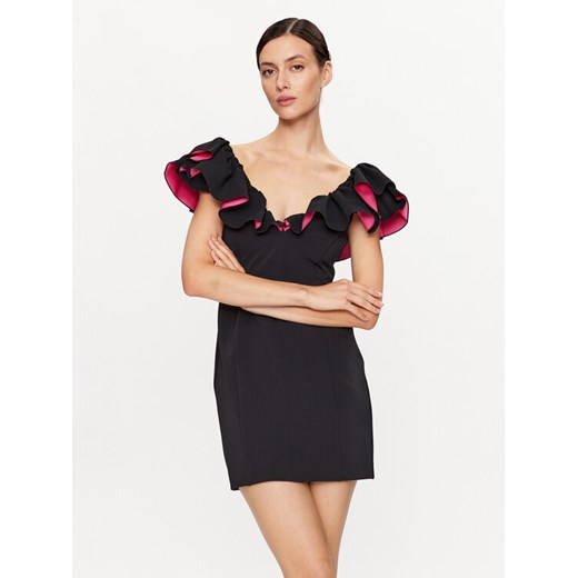 Pinko Sukienka koktajlowa Cono Abito 101626 A12B CREPE E RA80 Czarny Slim Fit ze sklepu MODIVO w kategorii Sukienki - zdjęcie 182711598