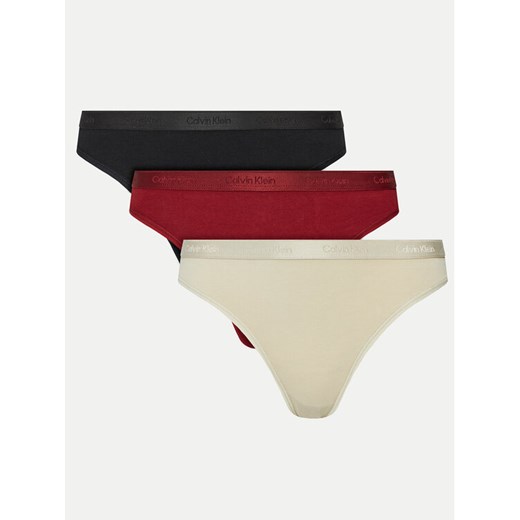 Calvin Klein Underwear Komplet 3 par fig klasycznych Bikini 3pk 000QD5243E Kolorowy ze sklepu MODIVO w kategorii Majtki damskie - zdjęcie 182711636