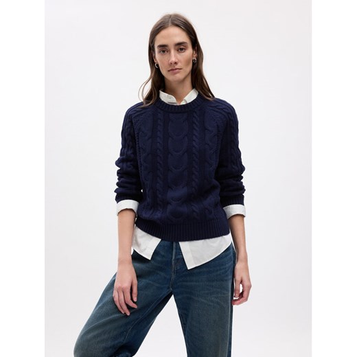 Gap Sweter 815140-03 Granatowy Regular Fit ze sklepu MODIVO w kategorii Swetry damskie - zdjęcie 182711659
