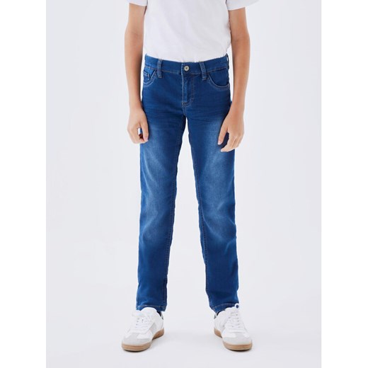 NAME IT Jeansy 13209038 Niebieski Slim Fit ze sklepu MODIVO w kategorii Spodnie dziewczęce - zdjęcie 182711668