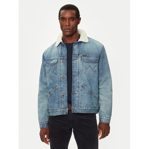 Wrangler Kurtka jeansowa 112357271 Niebieski Regular Fit ze sklepu MODIVO w kategorii Kurtki męskie - zdjęcie 182711699