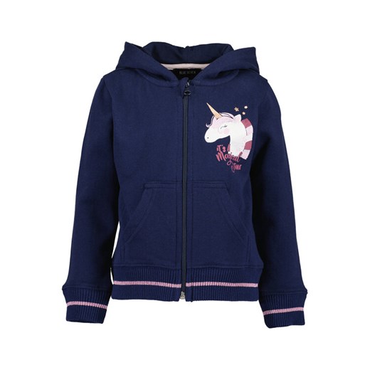 Blue Seven Bluza 764662 X Granatowy Regular Fit ze sklepu MODIVO w kategorii Bluzy dziewczęce - zdjęcie 182711795