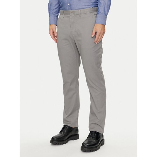 Tommy Hilfiger Chinosy Denton MW0MW25964 Szary Straight Fit ze sklepu MODIVO w kategorii Spodnie męskie - zdjęcie 182711829