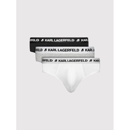KARL LAGERFELD Komplet 3 par slipów Logo 211M2103 Kolorowy Karl Lagerfeld M MODIVO