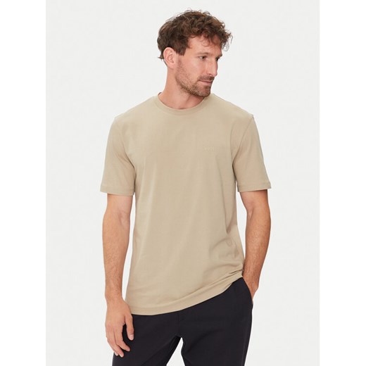 Boss T-Shirt Thompson 01 50468347 Beżowy Regular Fit ze sklepu MODIVO w kategorii T-shirty męskie - zdjęcie 182711937