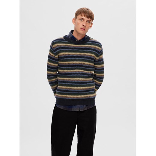 Selected Homme Sweter 16090720 Kolorowy Regular Fit ze sklepu MODIVO w kategorii Swetry męskie - zdjęcie 182711965