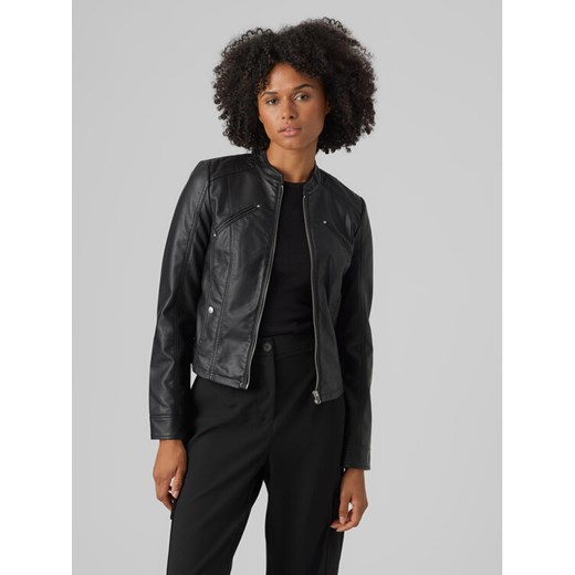 Vero Moda Kurtka z imitacji skóry Favodona 10288555 Czarny Regular Fit ze sklepu MODIVO w kategorii Kurtki damskie - zdjęcie 182712018