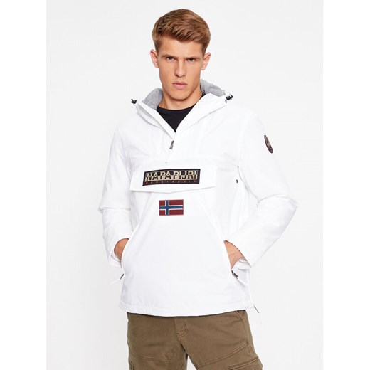 Napapijri Kurtka anorak NP0A4GMD Biały Regular Fit ze sklepu MODIVO w kategorii Kurtki męskie - zdjęcie 182712069