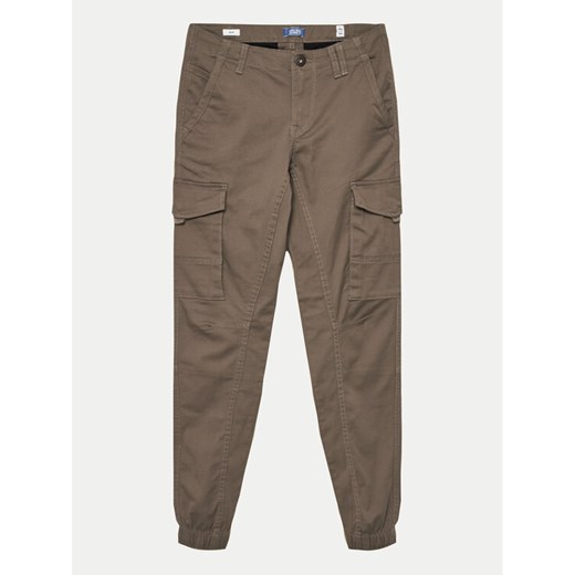 Jack&Jones Junior Spodnie materiałowe Paul 12151646 Szary Slim Fit ze sklepu MODIVO w kategorii Spodnie chłopięce - zdjęcie 182712097