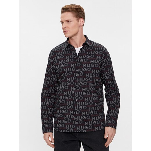 Hugo Koszula Emero 50508663 Czarny Relaxed Fit ze sklepu MODIVO w kategorii Koszule męskie - zdjęcie 182712109