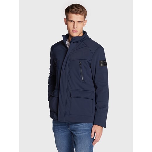 EA7 Emporio Armani Kurtka przejściowa 6LPB30 PNR2Z 1554 Granatowy Regular Fit ze sklepu MODIVO w kategorii Kurtki męskie - zdjęcie 182712146