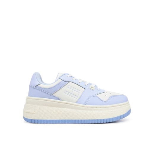 Tommy Jeans Sneakersy Tjw Retro Basket Flatform Ess EN0EN02506 Błękitny ze sklepu MODIVO w kategorii Buty sportowe damskie - zdjęcie 182712169