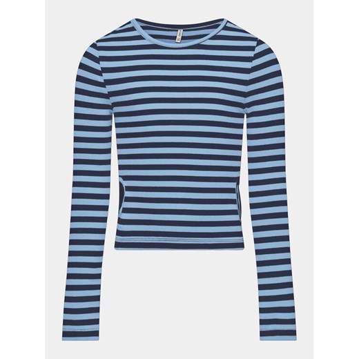 Kids ONLY Bluzka Heidi 15317871 Niebieski Regular Fit ze sklepu MODIVO w kategorii Bluzki dziewczęce - zdjęcie 182712179