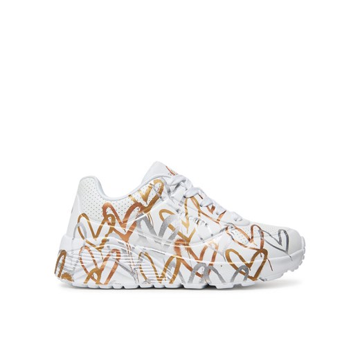 Skechers Sneakersy Uno Lite-Metallic Love 314067L/WTGD Biały ze sklepu MODIVO w kategorii Buty sportowe dziecięce - zdjęcie 182712206