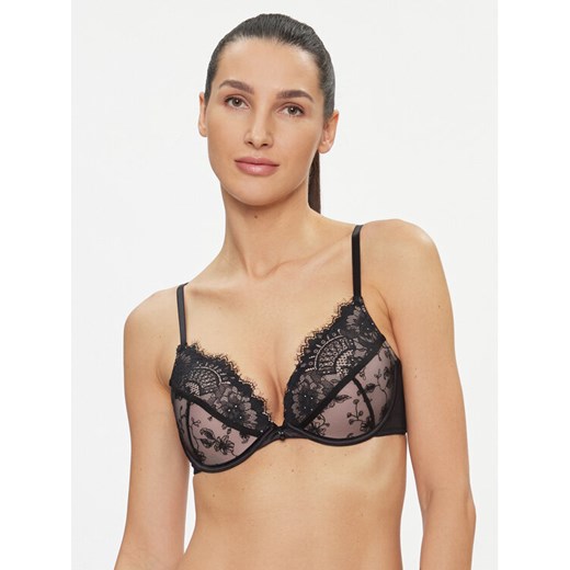 Hunkemöller Biustonosz push-up Sia Pp Push 203528 Czarny ze sklepu MODIVO w kategorii Biustonosze - zdjęcie 182712289