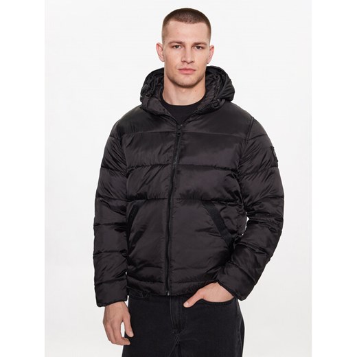 Calvin Klein Jeans Kurtka przejściowa J30J323465 Czarny Regular Fit ze sklepu MODIVO w kategorii Kurtki męskie - zdjęcie 182712356