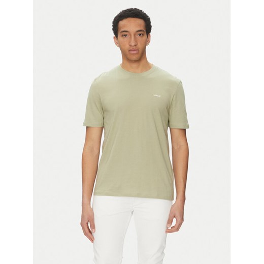 HUGO T-Shirt Dero222 50466158 Zielony Regular Fit ze sklepu MODIVO w kategorii T-shirty męskie - zdjęcie 182712365
