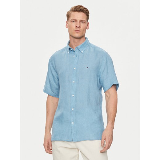 Tommy Hilfiger Koszula MW0MW35207 Niebieski Regular Fit ze sklepu MODIVO w kategorii Koszule męskie - zdjęcie 182712366