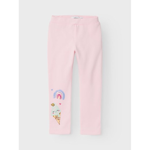NAME IT Legginsy Frani 13228634 Różowy Slim Fit ze sklepu MODIVO w kategorii Spodnie dziewczęce - zdjęcie 182712388
