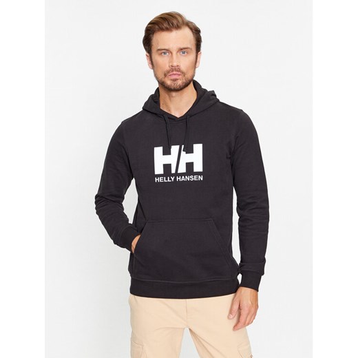 Helly Hansen Bluza Logo 33977 Czarny Regular Fit ze sklepu MODIVO w kategorii Bluzy męskie - zdjęcie 182712436