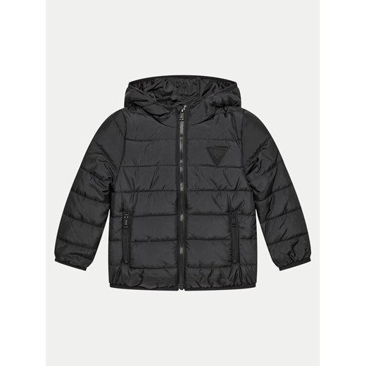 Guess Kurtka puchowa H4BT03 WCFM0 Czarny Regular Fit ze sklepu MODIVO w kategorii Kurtki chłopięce - zdjęcie 182712448