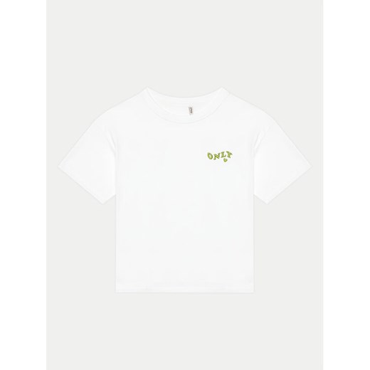 Kids ONLY T-Shirt Maiken 15313877 Biały Regular Fit ze sklepu MODIVO w kategorii Bluzki dziewczęce - zdjęcie 182712498