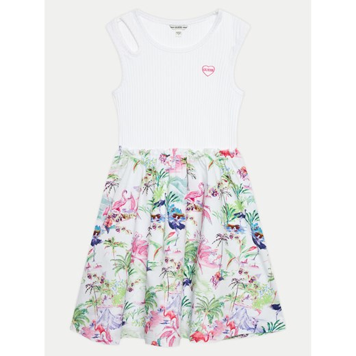 Guess Sukienka codzienna J4GK26 KC7Y0 Biały Regular Fit Guess 14Y MODIVO