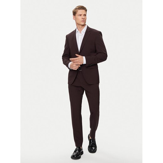 Boss Garnitur H-Huge-2Pcs-224 50509485 Czerwony Slim Fit ze sklepu MODIVO w kategorii Garnitury męskie - zdjęcie 182712677