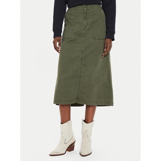 Levi's® Spódnica jeansowa Surplus A8696-0002 Zielony Regular Fit ze sklepu MODIVO w kategorii Spódnice - zdjęcie 182712685