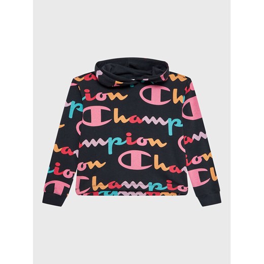Champion Bluza 404602 Czarny Custom Fit ze sklepu MODIVO w kategorii Bluzy dziewczęce - zdjęcie 182712749