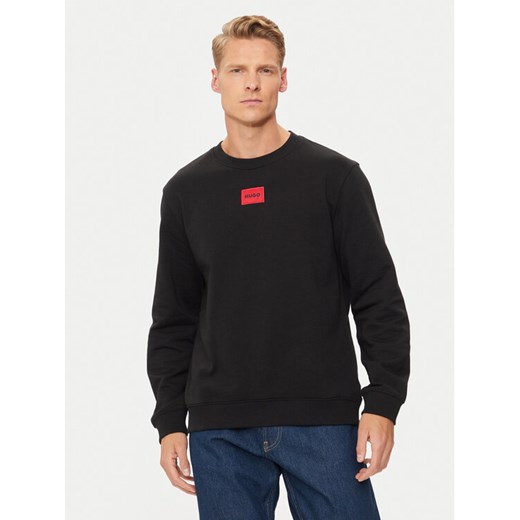 Hugo Bluza Diragol212 50447964 Czarny Regular Fit ze sklepu MODIVO w kategorii Bluzy męskie - zdjęcie 182712766