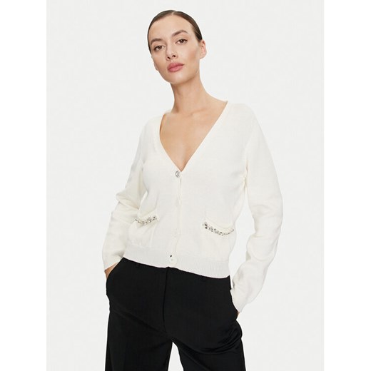 ViCOLO Kardigan 77107B Écru Relaxed Fit ze sklepu MODIVO w kategorii Swetry damskie - zdjęcie 182712775