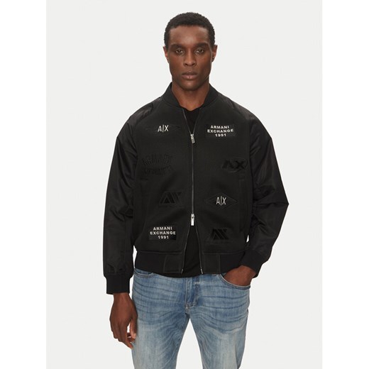 Armani Exchange Kurtka bomber XM000388 AF13130 UC001 Czarny Regular Fit ze sklepu MODIVO w kategorii Kurtki męskie - zdjęcie 182712816