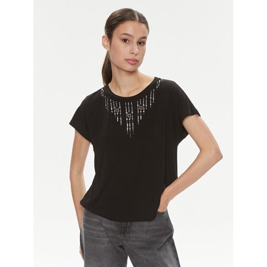 Liu Jo Bluzka Ecs T-Shirt St P M/C TA4194 JS360 Czarny Regular Fit ze sklepu MODIVO w kategorii Bluzki damskie - zdjęcie 182712847