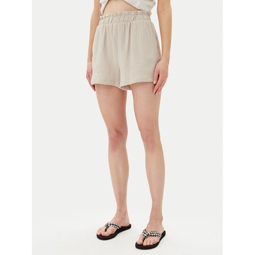 Vero Moda Szorty materiałowe Natali 10279687 Beżowy Baggy Fit ze sklepu MODIVO w kategorii Szorty - zdjęcie 182712856