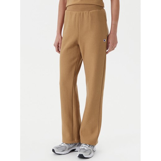 Champion Spodnie dresowe 117983 Brązowy Slim Fit ze sklepu MODIVO w kategorii Spodnie damskie - zdjęcie 182712866