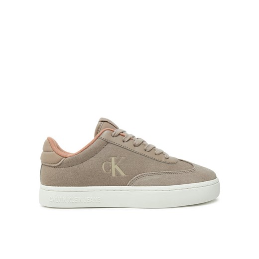 Calvin Klein Jeans Sneakersy Classic Cupsole Low Mix Mg Wn YW0YW01636 Beżowy ze sklepu MODIVO w kategorii Buty sportowe damskie - zdjęcie 182712877