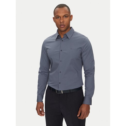 Calvin Klein Koszula LV04LB145G Niebieski Slim Fit ze sklepu MODIVO w kategorii Koszule męskie - zdjęcie 182712905