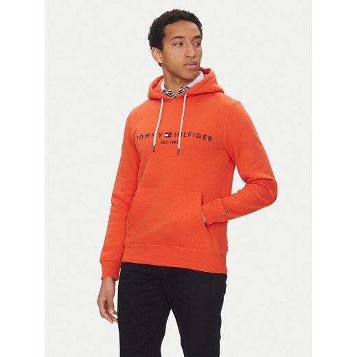 Tommy Hilfiger Bluza Logo MW0MW11599 Pomarańczowy Regular Fit ze sklepu MODIVO w kategorii Bluzy męskie - zdjęcie 182712938