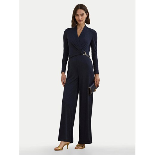 LAUREN RALPH LAUREN Kombinezon 200957619 Granatowy Slim Fit ze sklepu MODIVO w kategorii Kombinezony damskie - zdjęcie 182713055