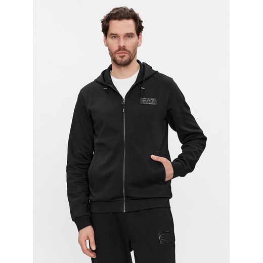 EA7 Emporio Armani Bluza 6RPM82 PJARZ 1200 Czarny Regular Fit ze sklepu MODIVO w kategorii Bluzy męskie - zdjęcie 182713077