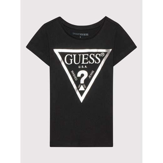 Guess T-Shirt K73I56 K8HM0 Czarny Regular Fit ze sklepu MODIVO w kategorii T-shirty chłopięce - zdjęcie 182713079