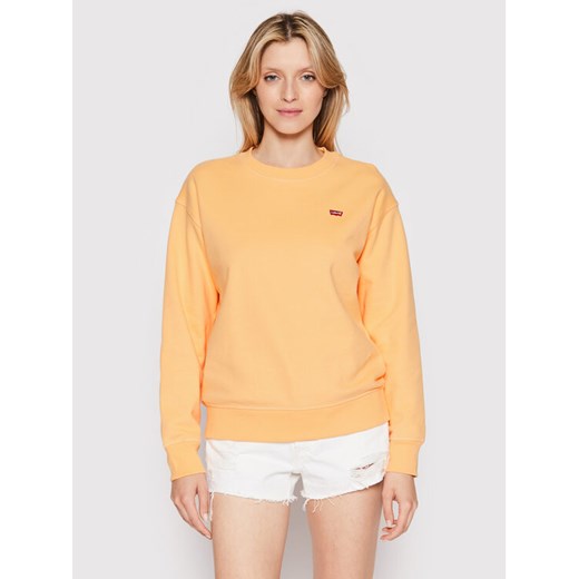 Levi's® Bluza Standard Fleece 24688-0053 Pomarańczowy Regular Fit ze sklepu MODIVO w kategorii Bluzy damskie - zdjęcie 182713248