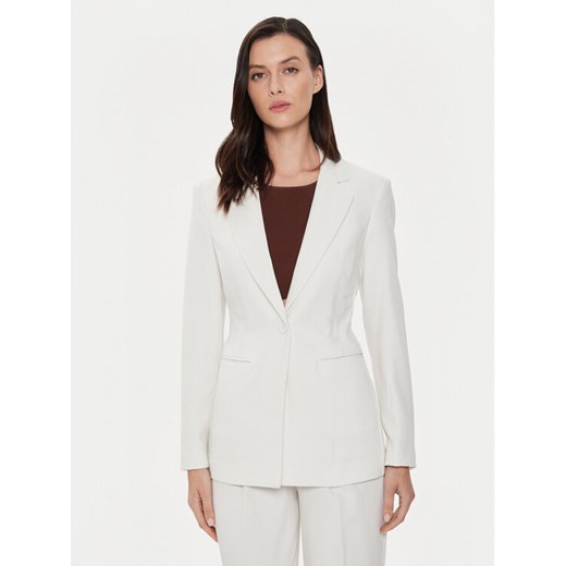 United Colors Of Benetton Marynarka 2KCMDW024 Écru Regular Fit ze sklepu MODIVO w kategorii Marynarki damskie - zdjęcie 182713255