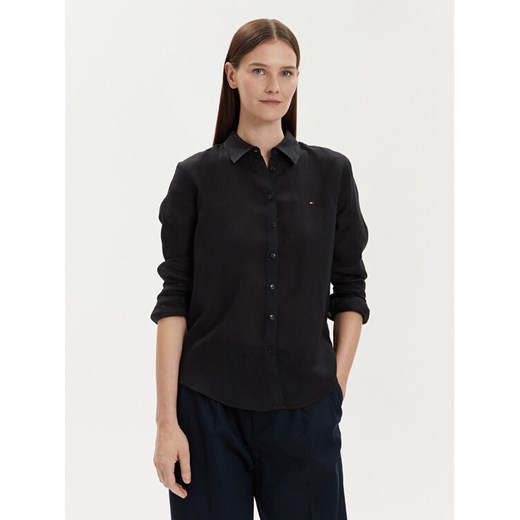 Tommy Hilfiger Koszula WW0WW42037 Czarny Relaxed Fit ze sklepu MODIVO w kategorii Koszule damskie - zdjęcie 182713307