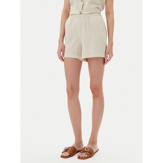 Vero Moda Szorty materiałowe Thea 10333804 Beżowy Loose Fit ze sklepu MODIVO w kategorii Szorty - zdjęcie 182713325