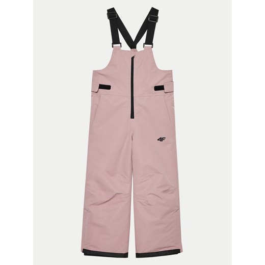 4F Spodnie snowboardowe 4FJWAW24TFTRF664 Beżowy Regular Fit ze sklepu MODIVO w kategorii Spodnie dziewczęce - zdjęcie 182713357