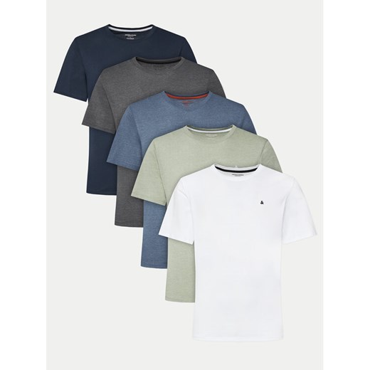 Jack&Jones Komplet 5 t-shirtów Paulos 12277958 Kolorowy Standard Fit ze sklepu MODIVO w kategorii T-shirty męskie - zdjęcie 182713418