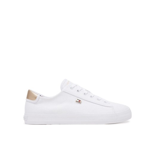Tommy Hilfiger Sneakersy Vulc Canvas Lace Up Sneaker FW0FW08647 Biały Tommy Hilfiger 42 MODIVO